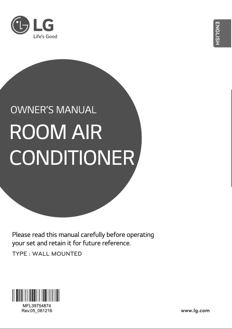 Página 1 del manual Manual de usuario LG JSUQ18VUXD