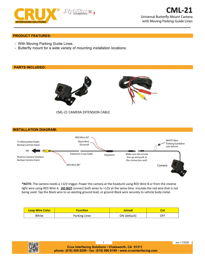 Página 1 del manual Manual de usuario CRUX CML-21