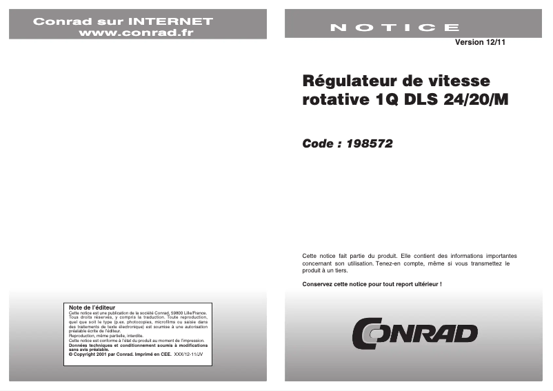 Page 1 de la notice Manuel utilisateur EPH Elektronik DLS 24/20/M