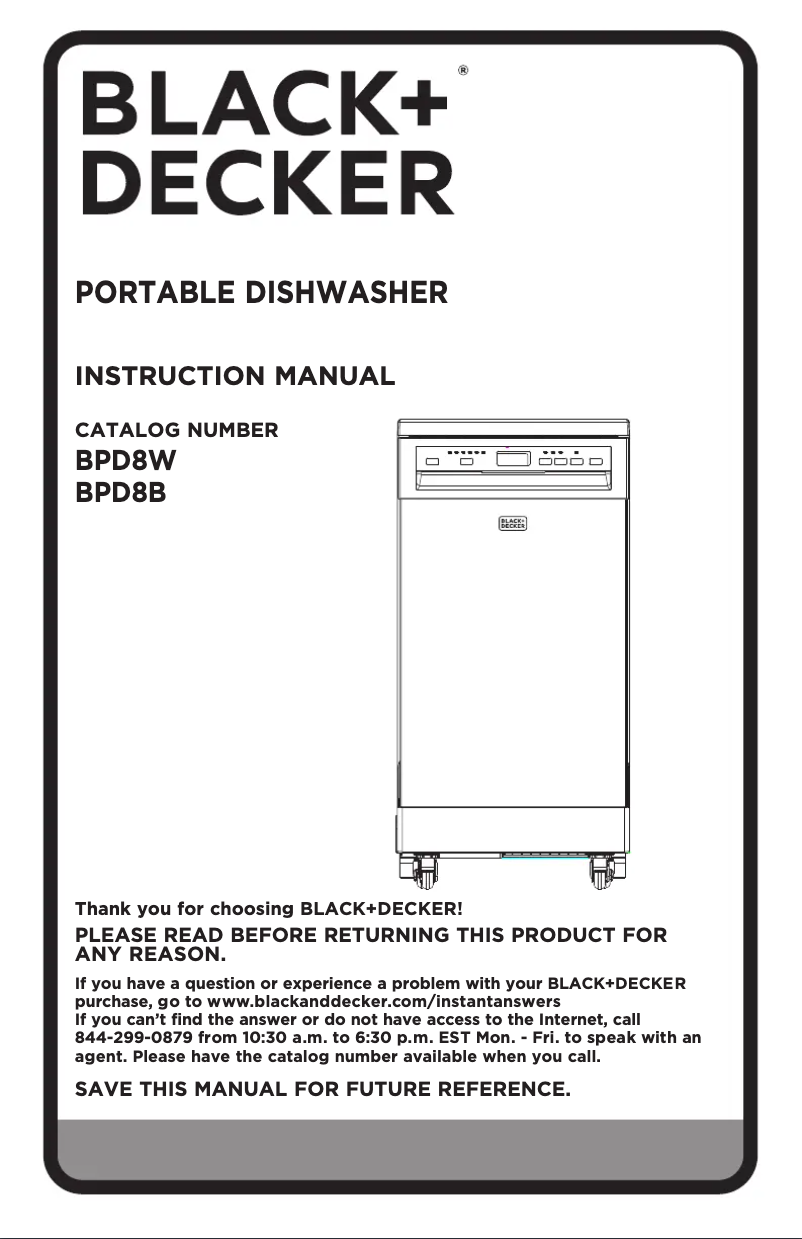 Page 1 de la notice Manuel utilisateur Black & Decker BPD8B