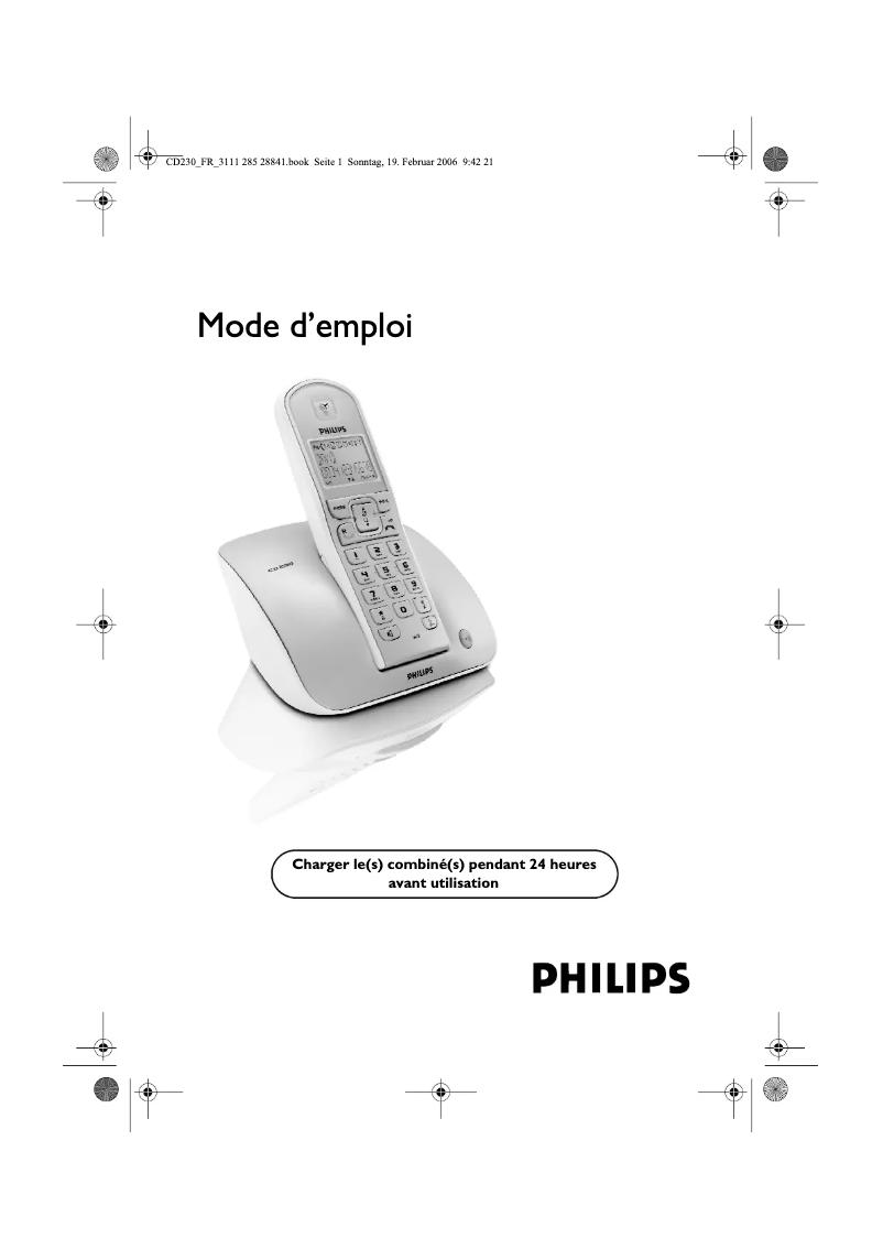 Page n°1 - Mode d'emploi Philips CD230