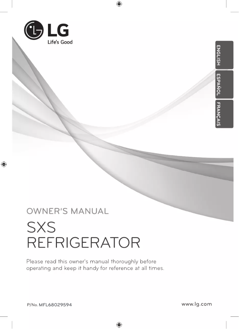 Page 1 de la notice Manuel utilisateur LG GS22SPP