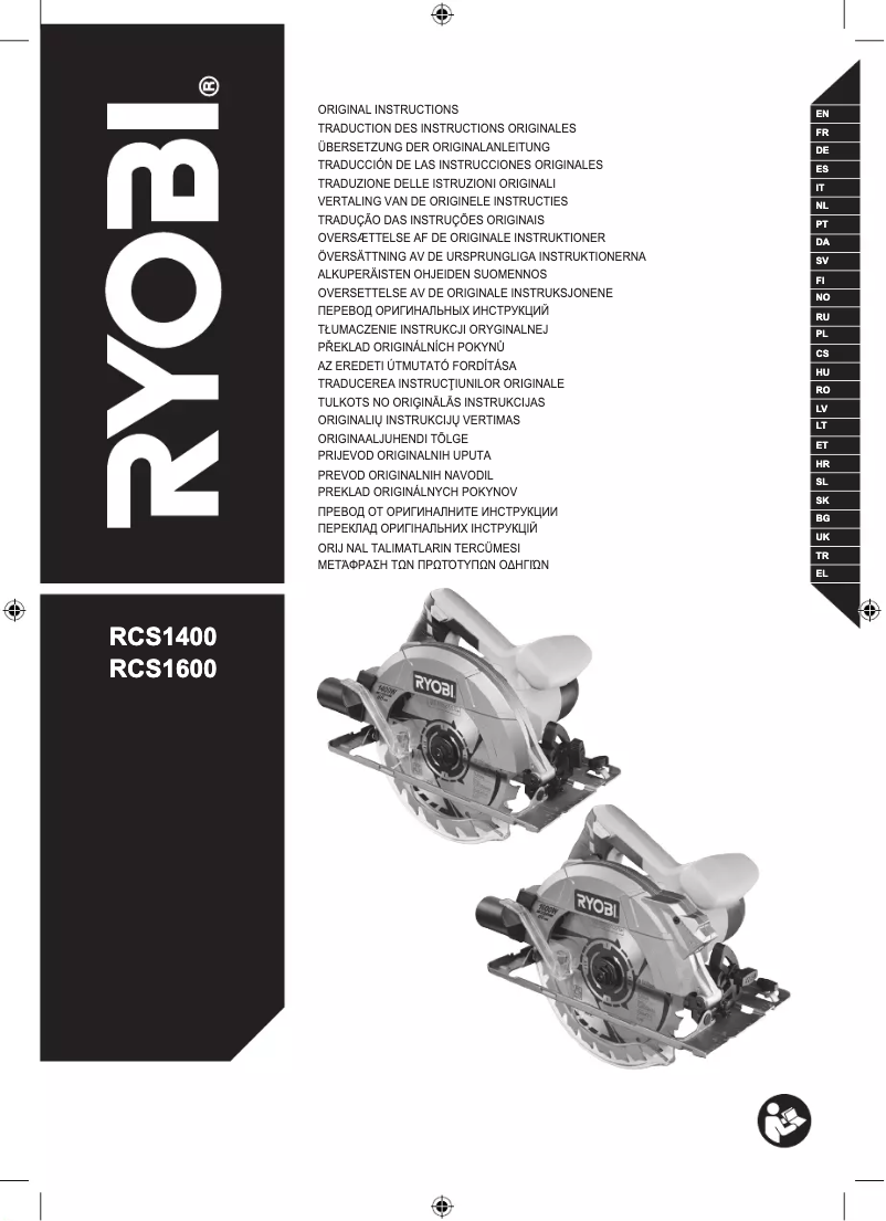 Page 1 de la notice Manuel utilisateur RYOBI RCS1400