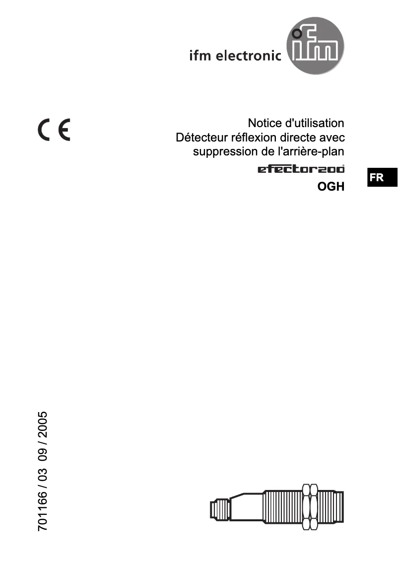 Page 1 de la notice Manuel utilisateur IFM OG5052