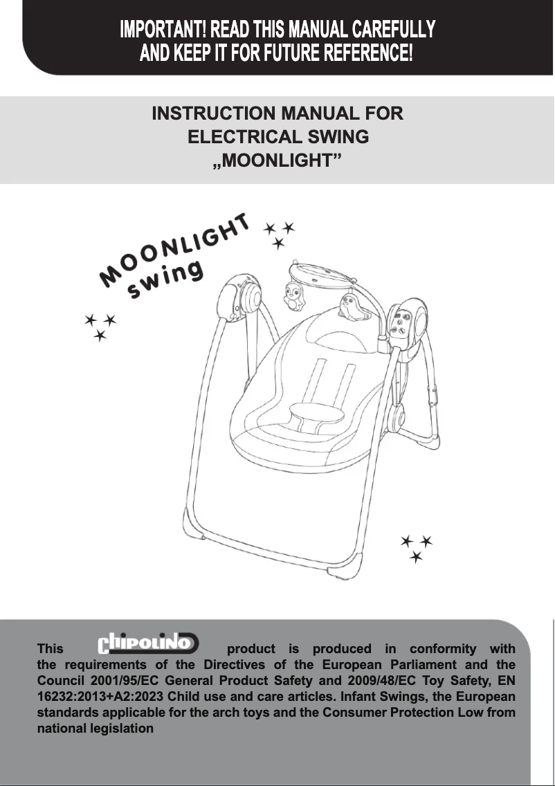 Page 1 de la notice Manuel utilisateur Chipolino Moonlight