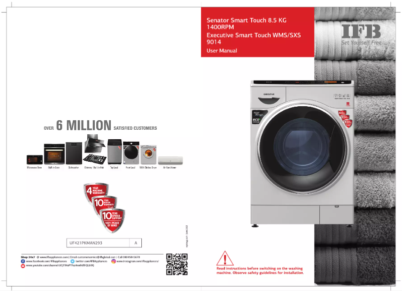 Page 1 de la notice Manuel utilisateur IFB Senator Smart Touch SX