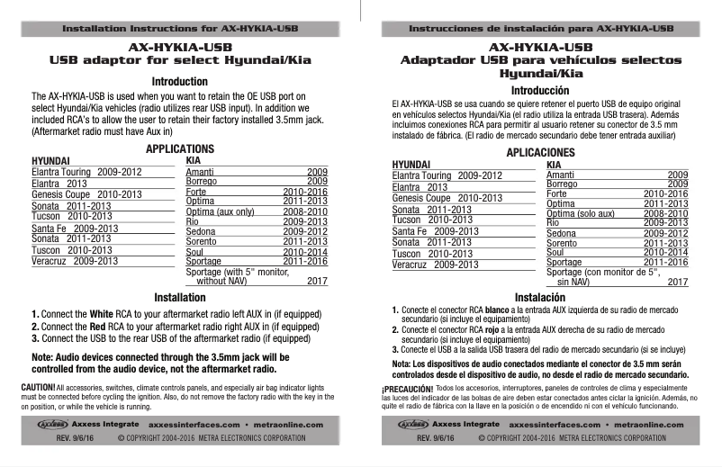 Page 1 de la notice Manuel utilisateur AXESS AX-HYKIA-USB