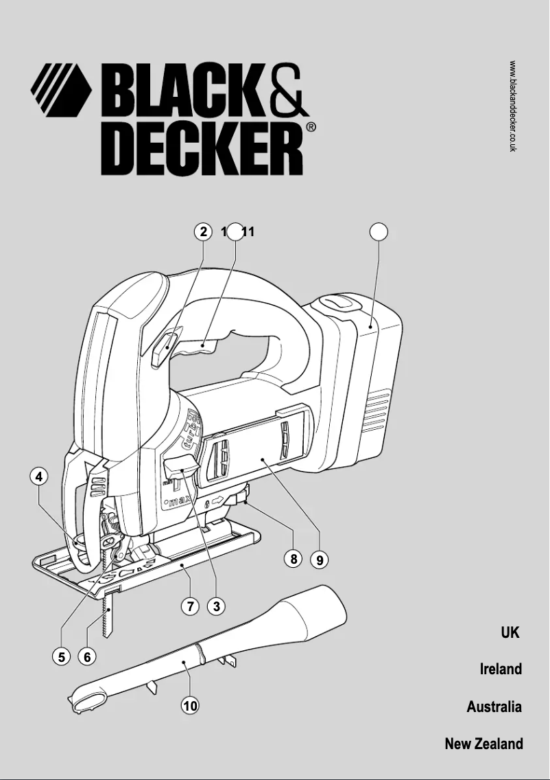 Page 1 de la notice Manuel utilisateur Black & Decker BD1800JS