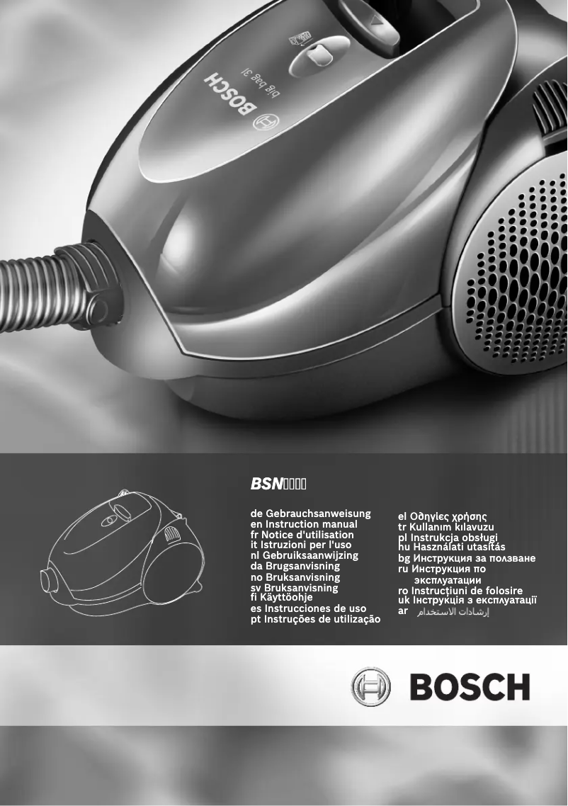 Página 1 del manual Manual de usuario Bosch BSN1801