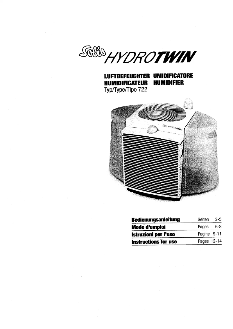 Página 1 del manual Manual de usuario Solis HydroTwin 722