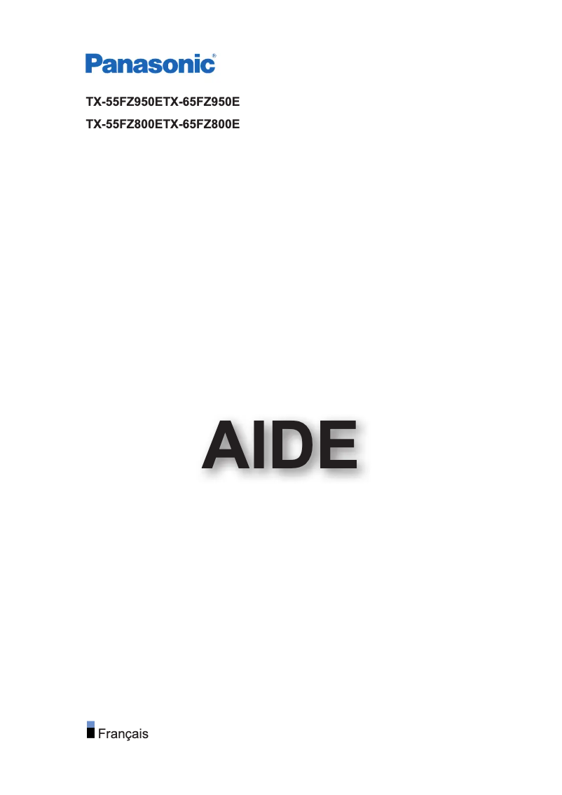 Page 1 of the manual User Manual Panasonic TX-55FZ800E