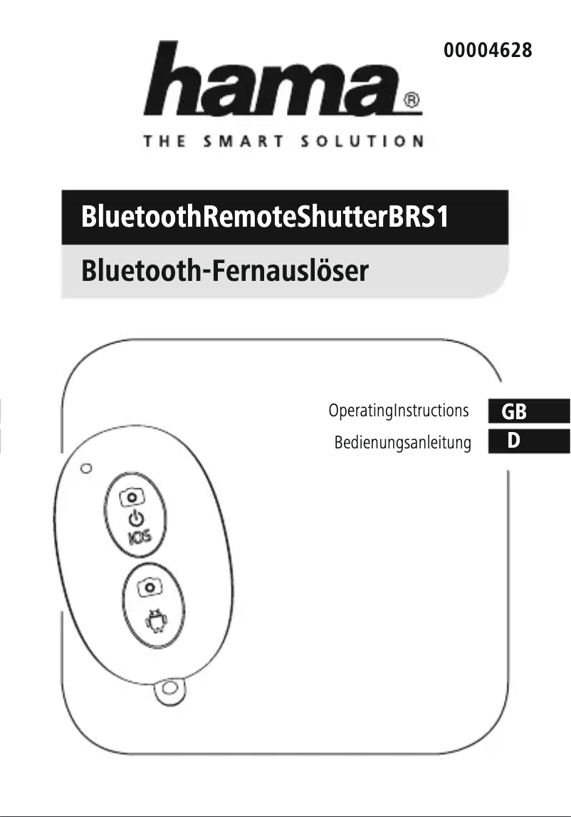 Page 1 de la notice Manuel utilisateur Hama BRS1 00004628