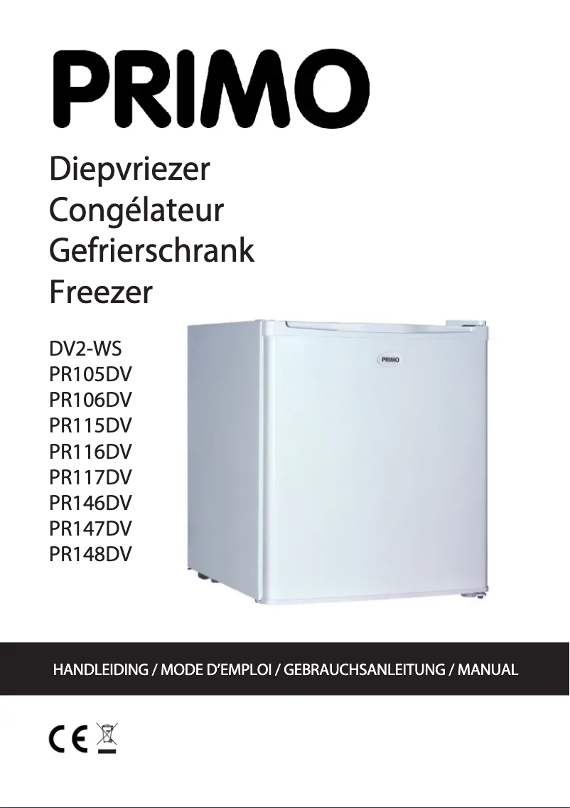 Page 1 de la notice Manuel utilisateur Primo PR116DV
