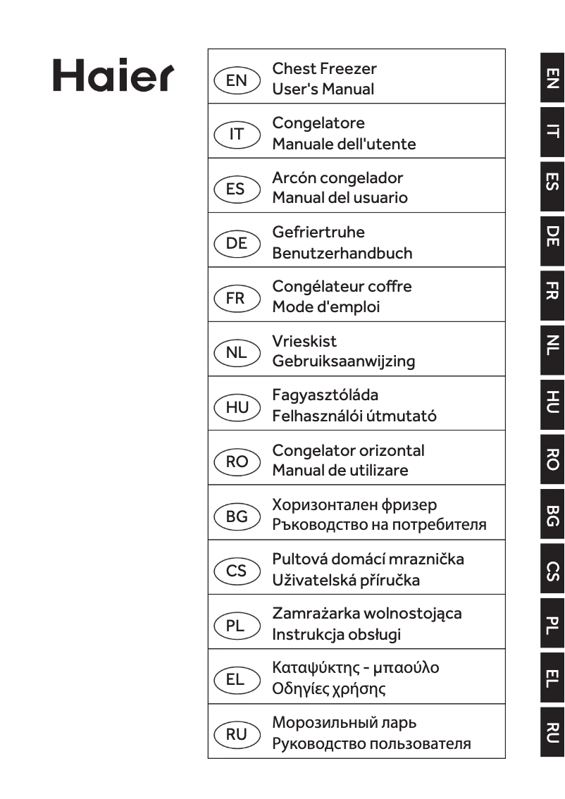 Página 1 del manual Manual de usuario Haier BD-319RAA