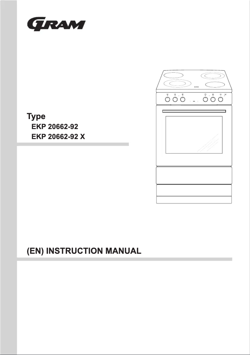 Page 1 de la notice Manuel utilisateur Gram EKP 20662-92
