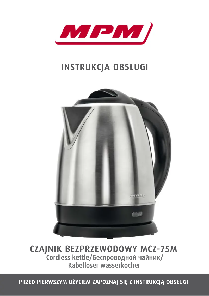 Page 1 de la notice Manuel utilisateur MPM MCZ-75M