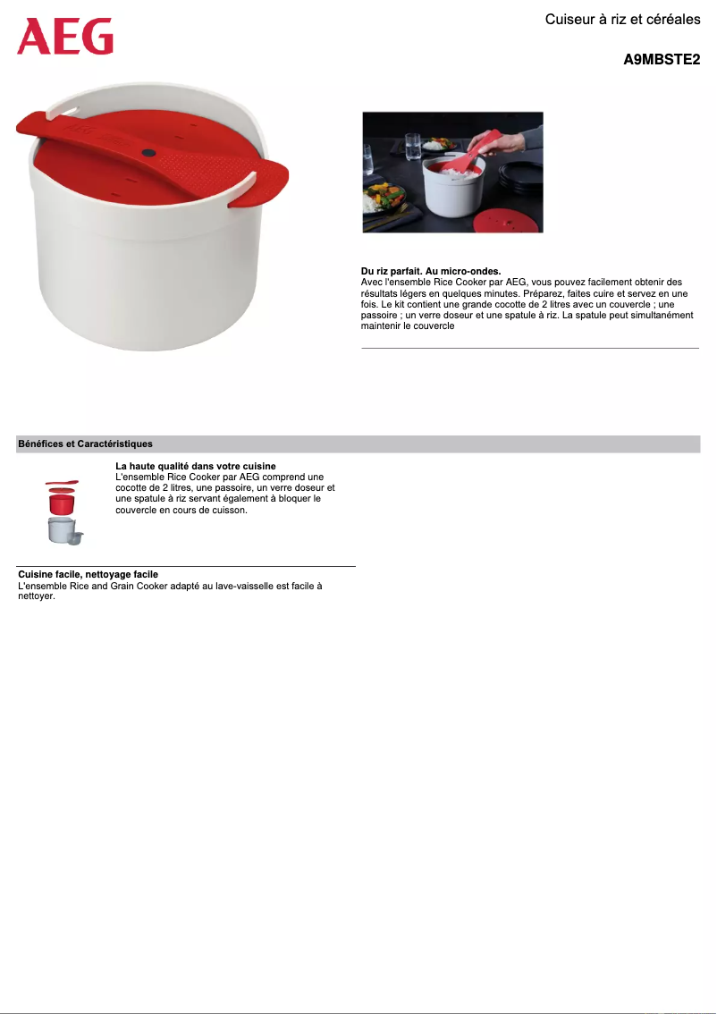 Página 1 del manual Manual de usuario AEG A9MBSTE2