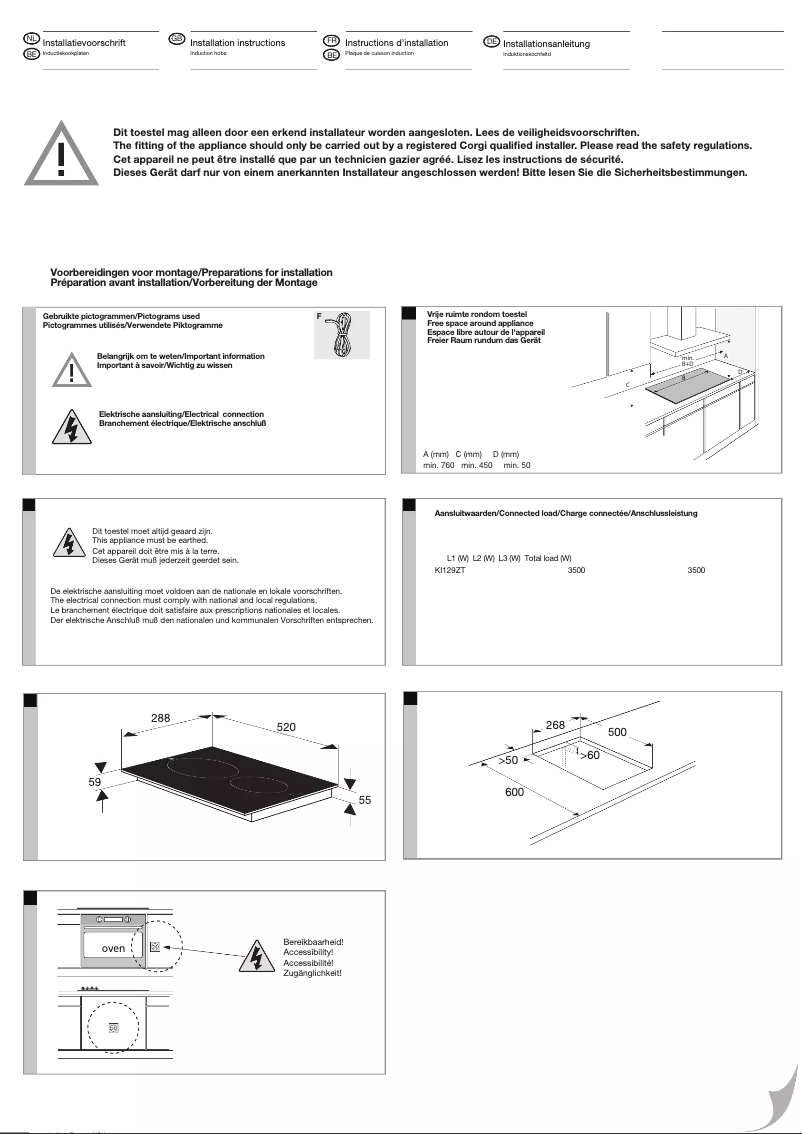 Page 1 de la notice Guide d'installation Etna KI129