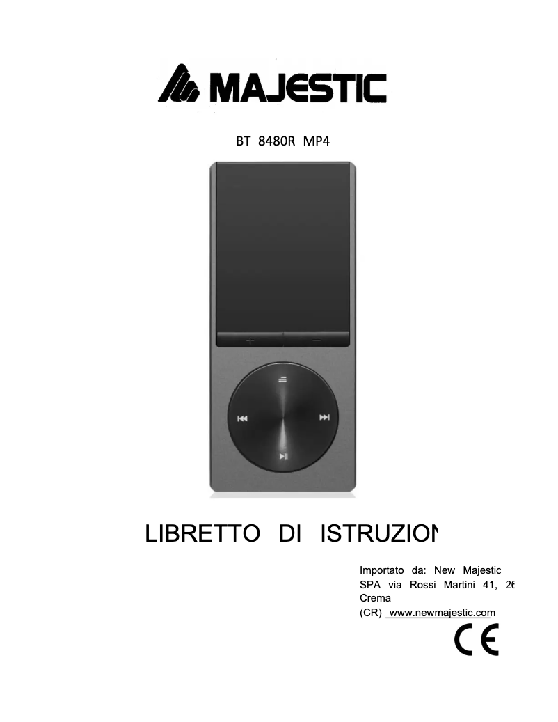 Page 1 de la notice Manuel utilisateur Majestic BT-8480R