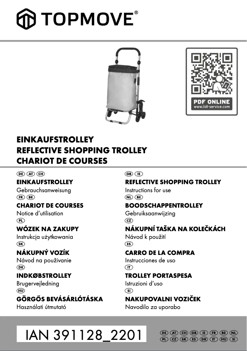 Page 1 de la notice Manuel utilisateur Topmove IAN 391128