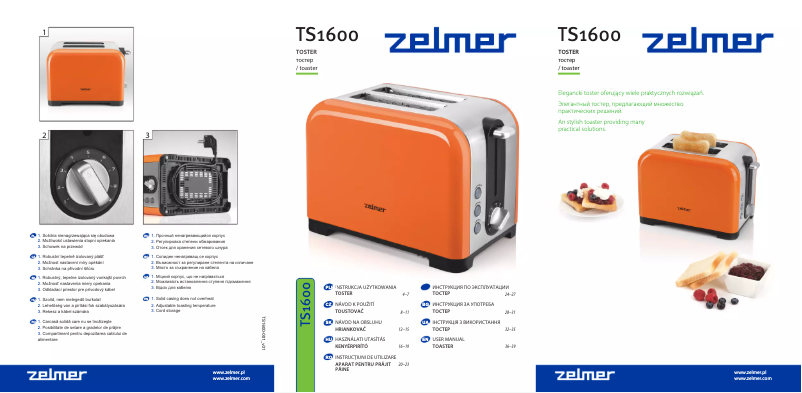 Página 1 del manual Manual de usuario Zelmer ZTS2910M