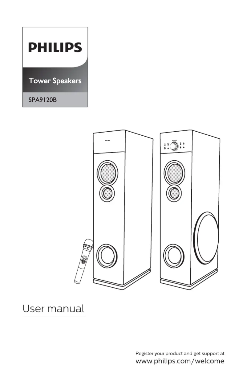 Page 1 de la notice Manuel utilisateur Philips SPA9120B