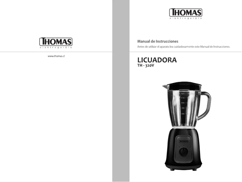 Page 1 de la notice Manuel utilisateur Thomas TH-320V