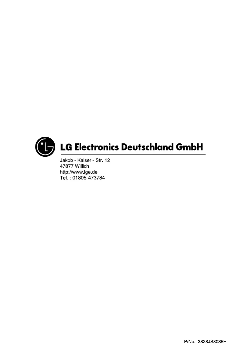 Page 1 de la notice Manuel utilisateur LG GC-204SA