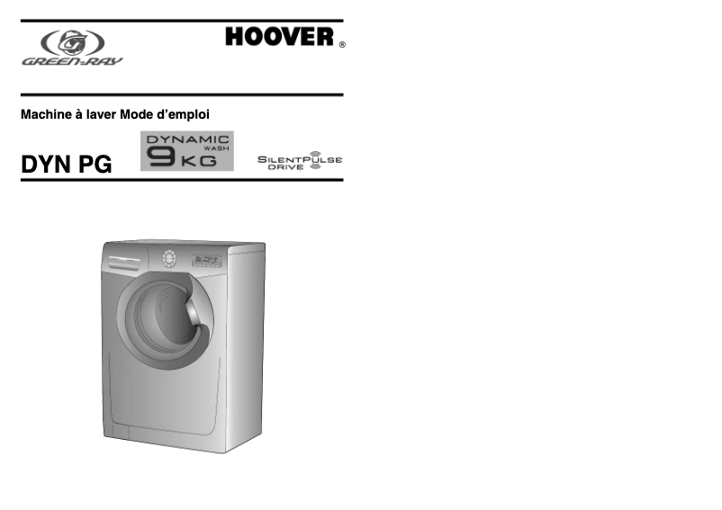 Página 1 del manual Manual de usuario Hoover DYN 9146PG-47