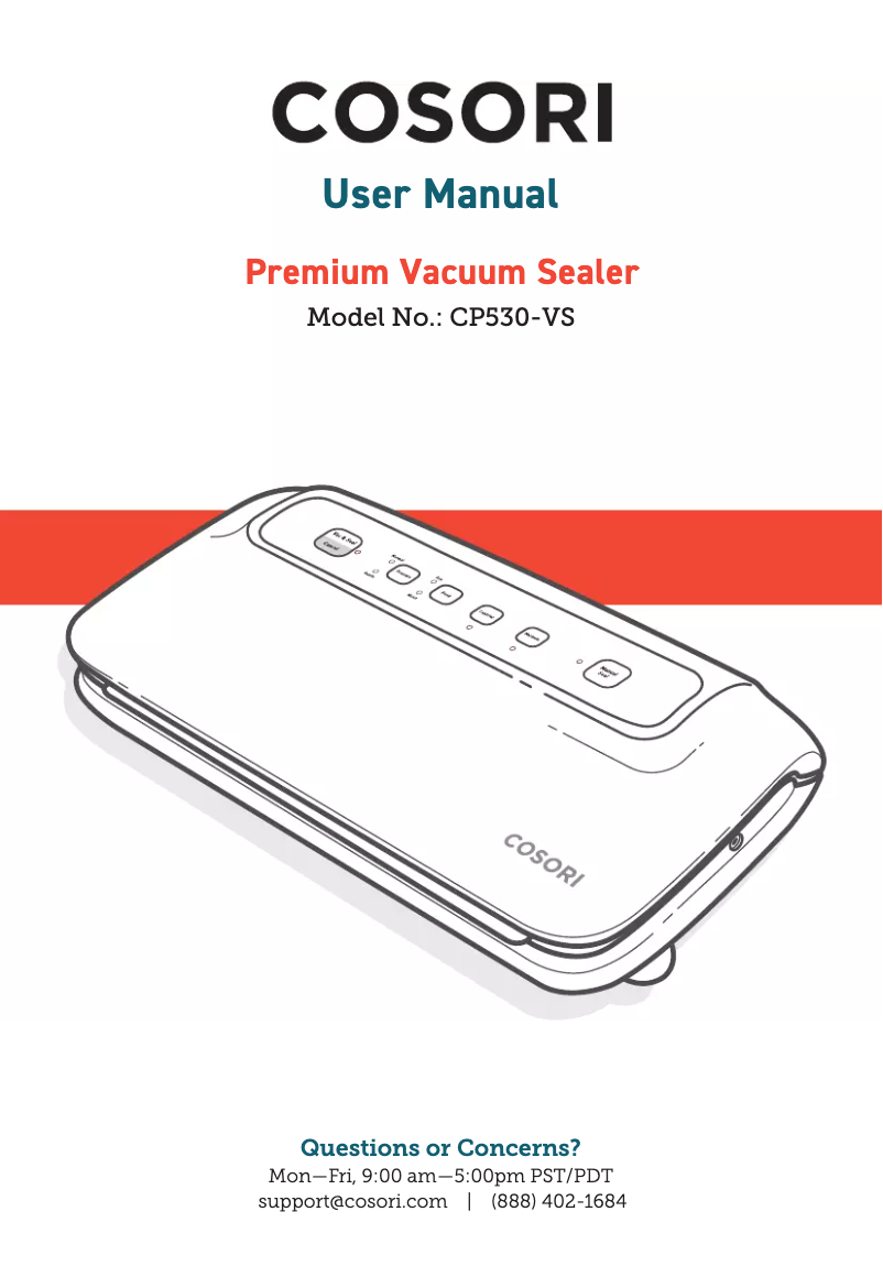 Page 1 de la notice Manuel utilisateur Cosori CP530-VS