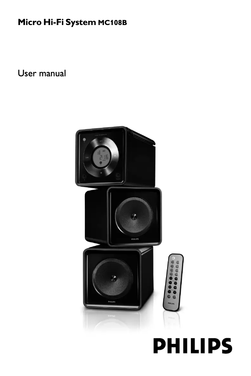 Page 1 de la notice Mode d'emploi Philips MC108B