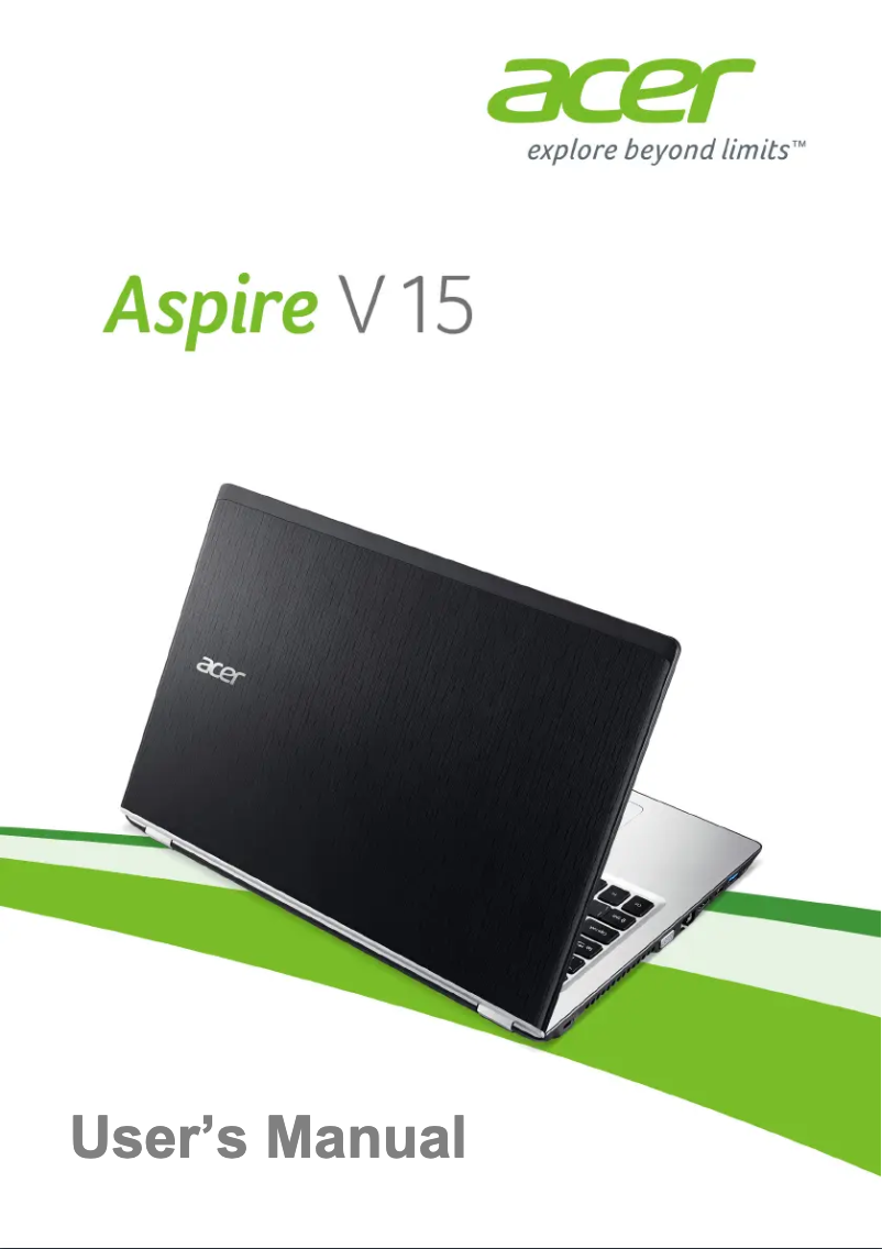 Page 1 de la notice Manuel utilisateur Acer Aspire V15