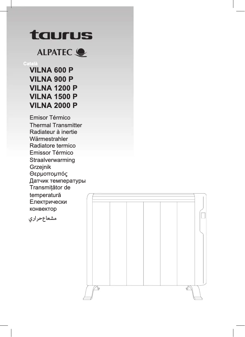 Page 1 of the manual User Manual Taurus Vilna 1500 P
