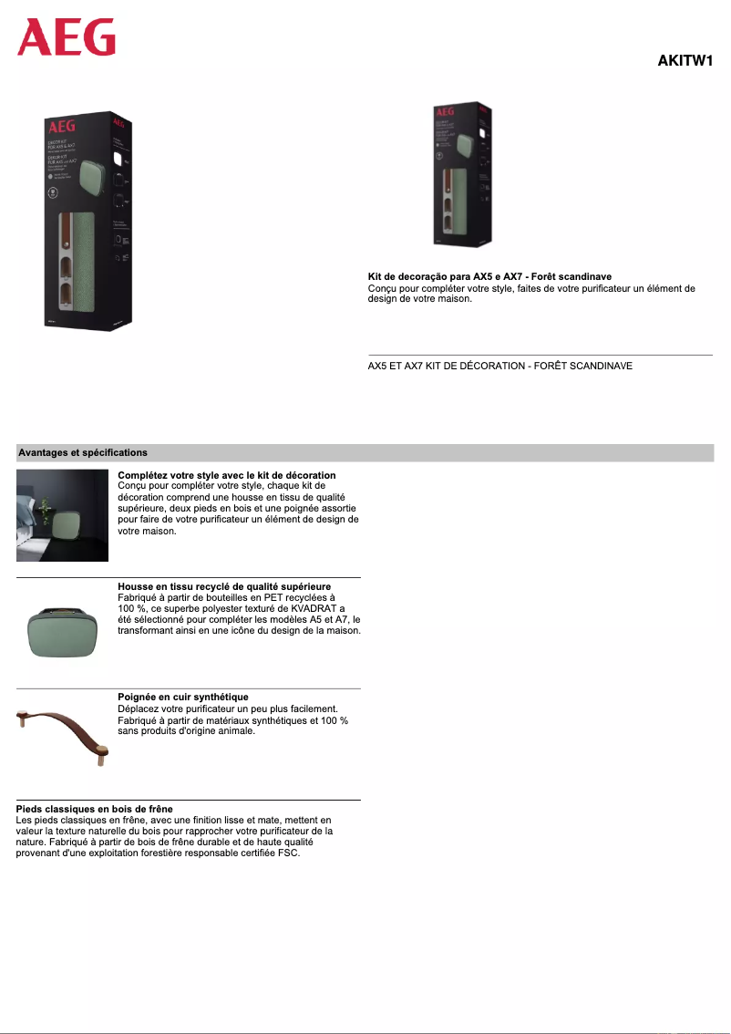 Página 1 del manual Manual de usuario AEG AKITW1