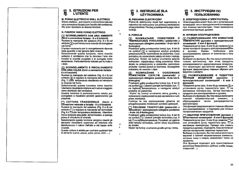 Page 1 of the manual User Manual Ardo TLE664VEFX