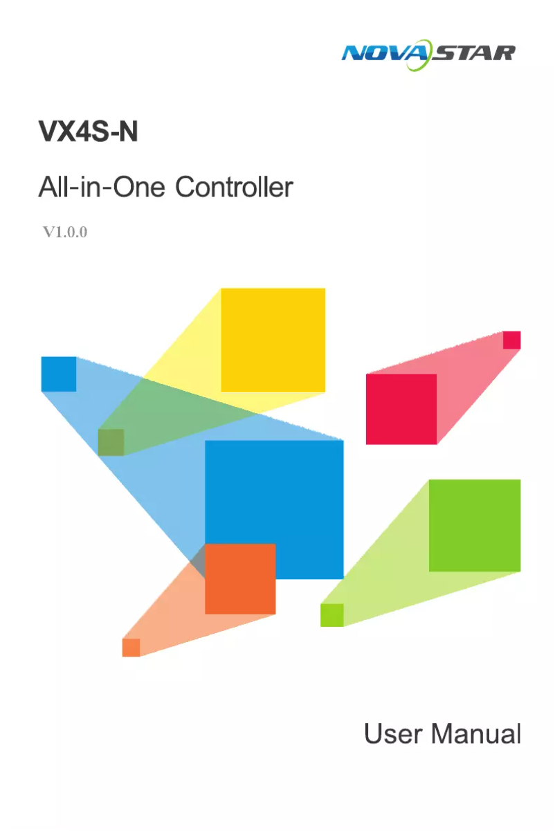 Página 1 del manual Manual de usuario NovaStar VX4S-N