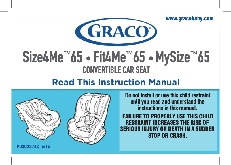 Página 1 del manual Manual de usuario Graco Size4Me 65