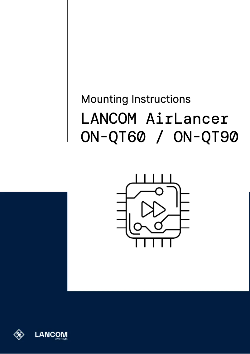 Page 1 de la notice Manuel utilisateur Lancom AirLancer ON-QT90