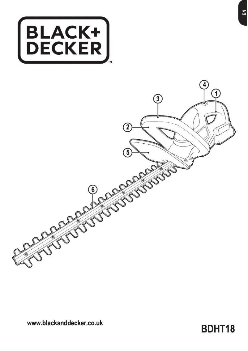 Page 1 de la notice Manuel utilisateur Black & Decker BDHT18
