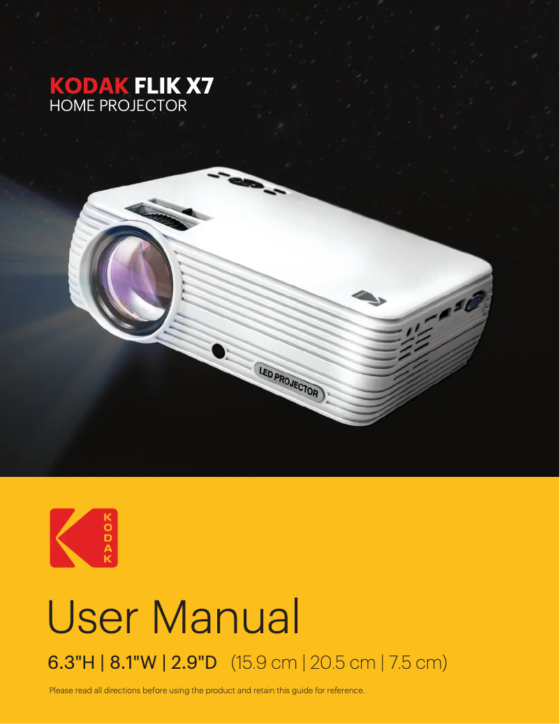 Página 1 del manual Manual de usuario Kodak FLIK X7