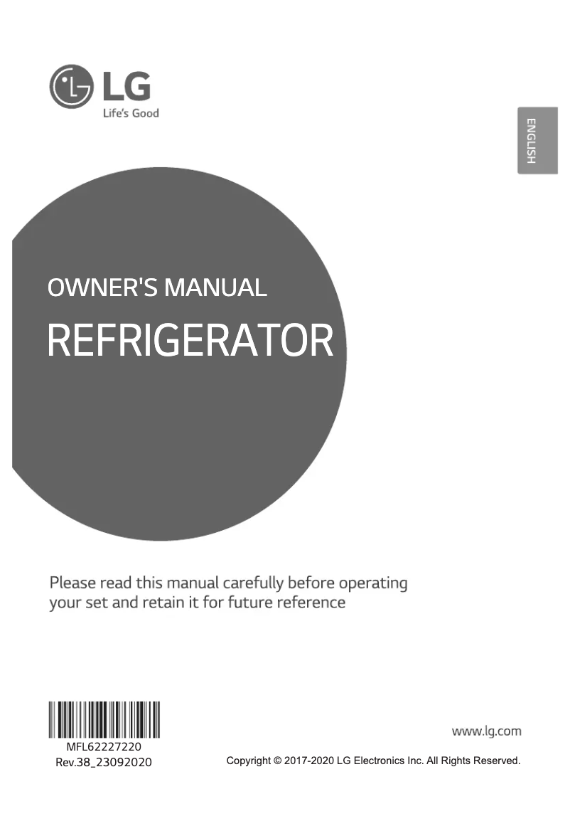 Page 1 de la notice Manuel utilisateur LG GL-M332RPZI