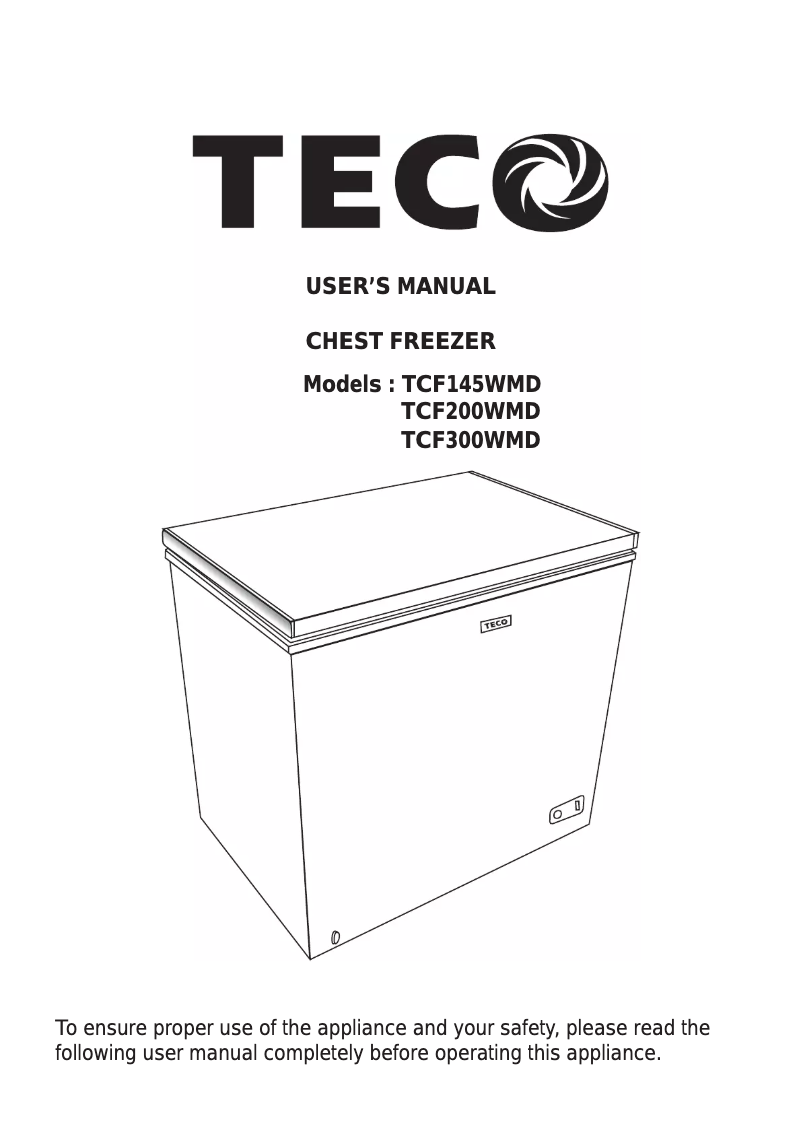 Página 1 del manual Manual de usuario Teco TCF300WMD