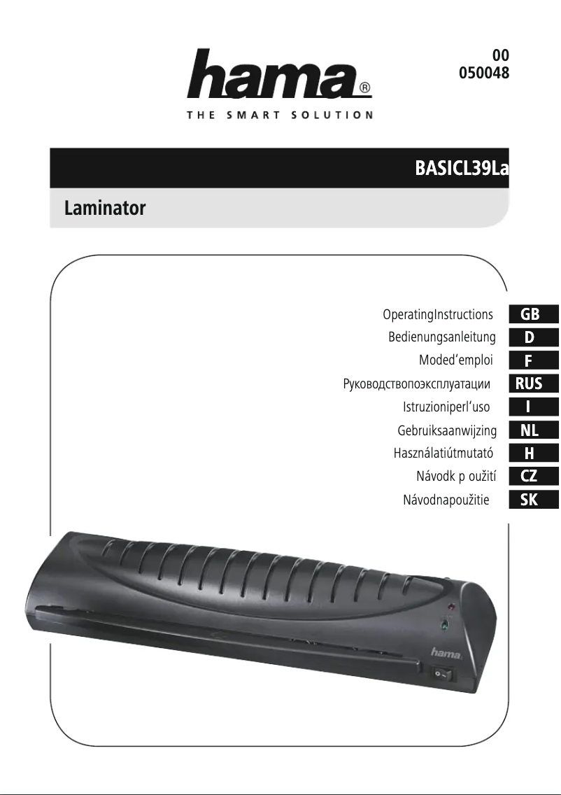 Page 1 de la notice Manuel utilisateur Hama L39