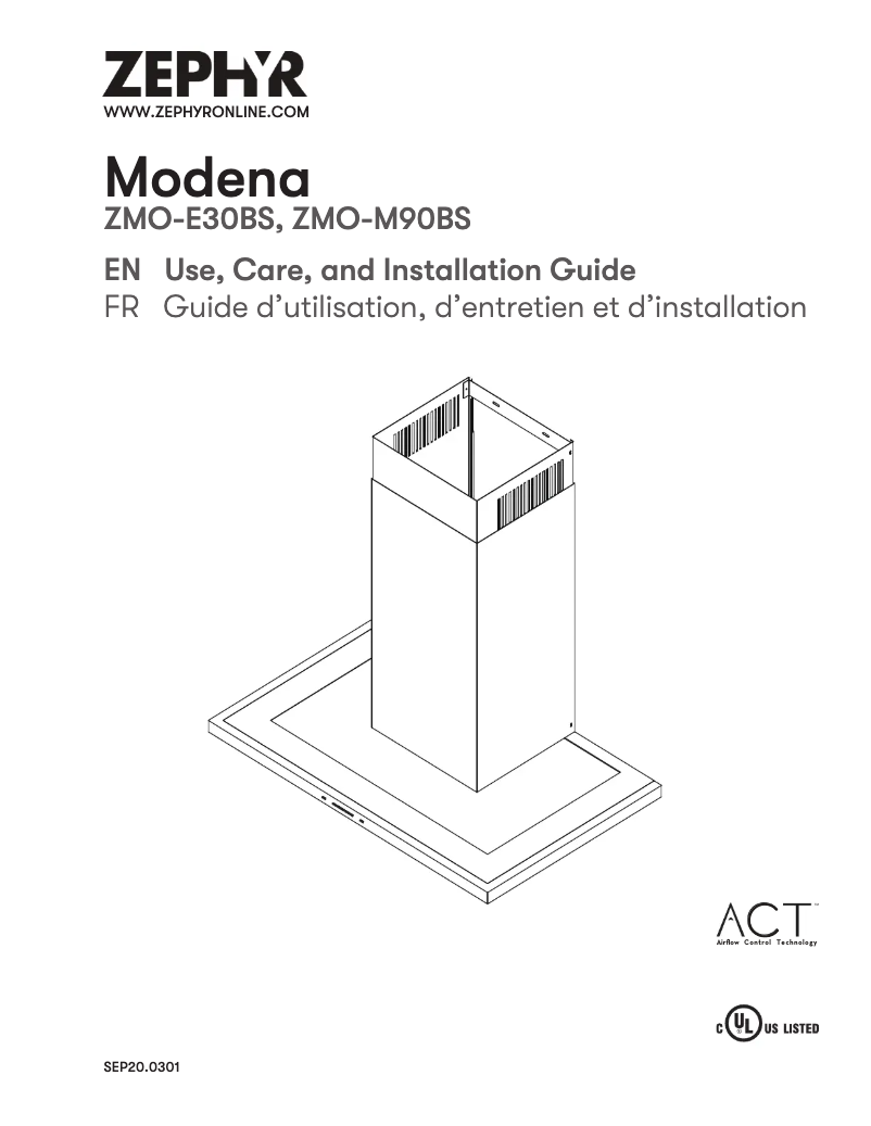 Página 1 del manual Manual de usuario Zephyr Modena ZMO-M90BS