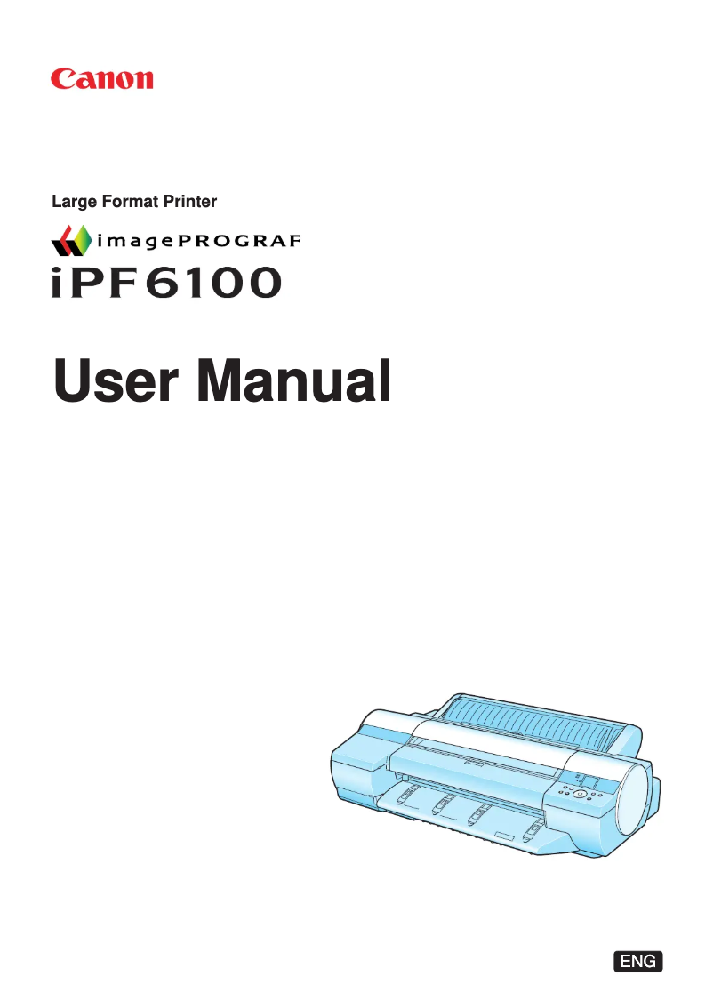 Página 1 del manual Manual de usuario Canon imagePROGRAF iPF6100