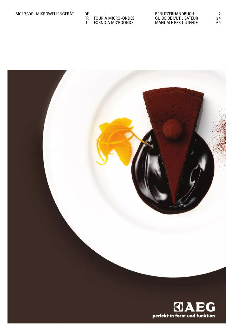 Página 1 del manual Manual de usuario AEG MW17EG10M