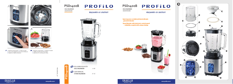 Page 1 de la notice Manuel utilisateur Profilo PSD1400B