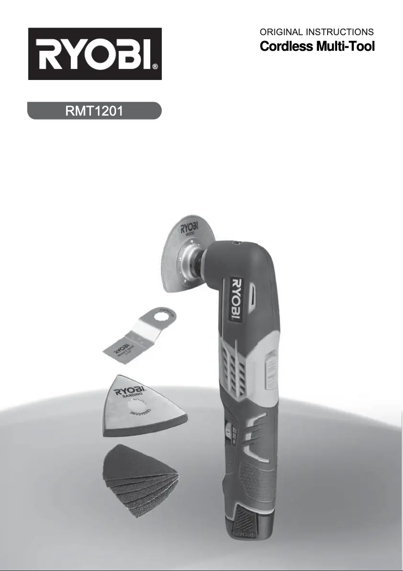 Page 1 de la notice Manuel utilisateur RYOBI RMT1201