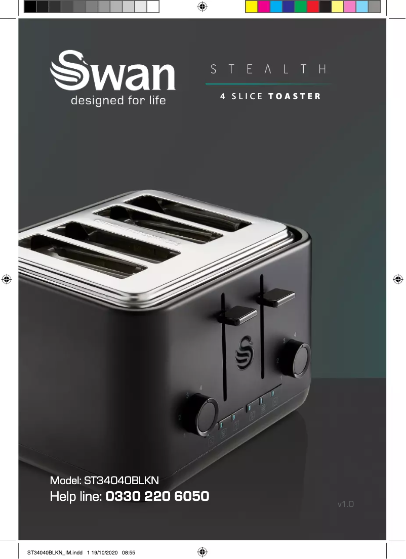 Page 1 de la notice Manuel utilisateur Swan ST34040BLKN