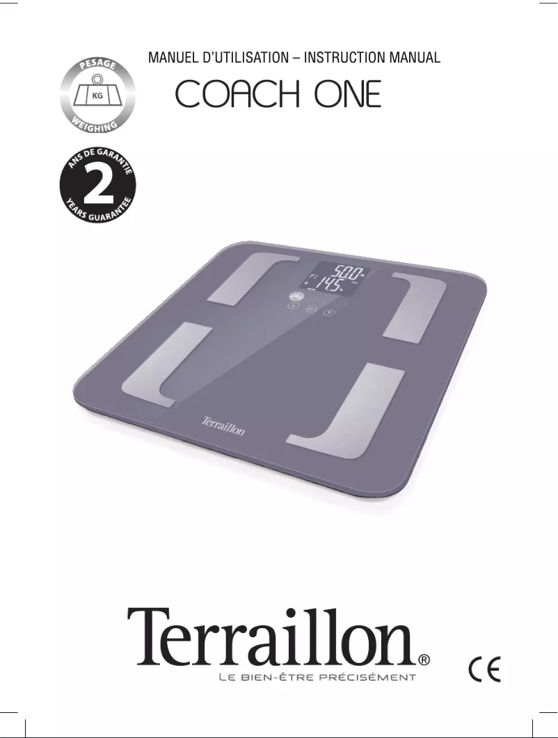 Page 1 de la notice Manuel utilisateur Terraillon Coach One